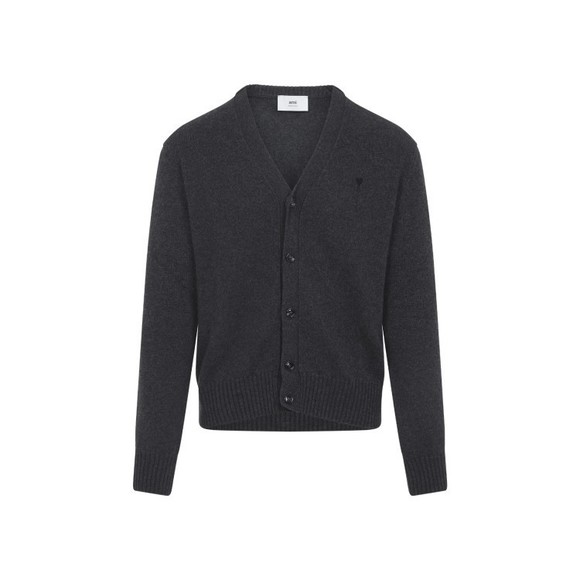 Ami Adc Anthracite Cashmere Cardigan - NWT - Picture 1 of 4